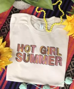 Miss Mud Pie Hot Girl Summer Tee - Cream