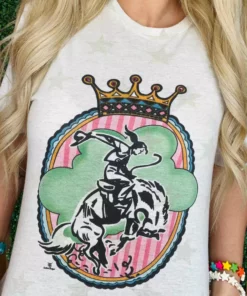 4B Custom Designs LLC New Arrivals Cowgirl Queen Star T Shirt