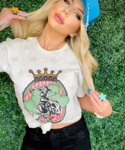 4B Custom Designs LLC New Arrivals Cowgirl Queen Star T Shirt
