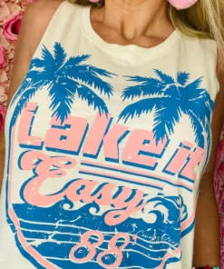Country Deep Lake It Easy 88 Vintage Muscle Tank
