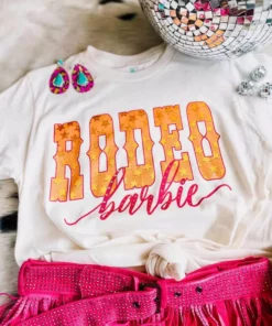 4B Custom Designs LLC Rodeo Barbie T-shirt