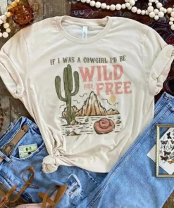 Miss Mud Pie Clothing If I Was A Cowgirl Tee - Cream