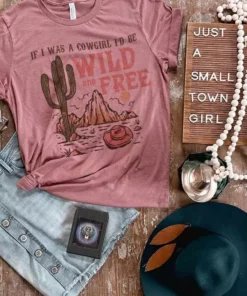 Miss Mud Pie Clothing If I Was A Cowgirl Tee - Mauve
