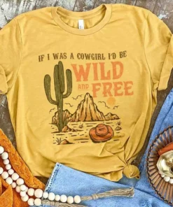 Miss Mud Pie If I Was A Cowgirl Tee - Mustard Clothing