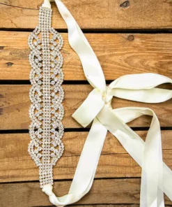 Luxe Apparel Bridal Infinite Belt - Pure Ribbon And Gold X3