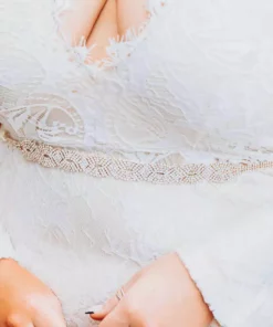 Luxe Apparel Sale! Infinite Rhinestone Belt - Pure Ribbon And Gold