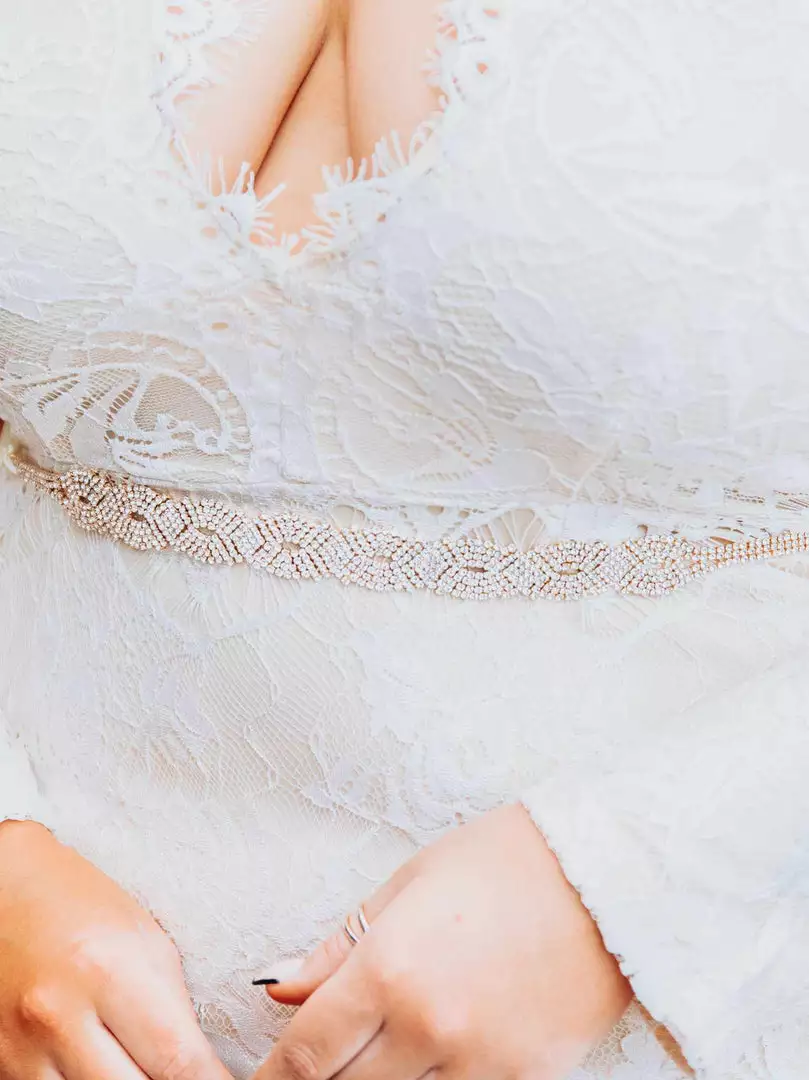 Luxe Apparel Sale! Infinite Rhinestone Belt - Pure Ribbon And Gold