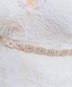 Luxe Apparel Sale! Infinite Rhinestone Belt - Pure Ribbon And Gold