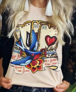 4B Custom Designs LLC Keep A Bluebird Tee Clothing