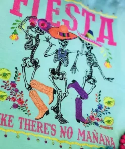 Miss Mud Pie Clothing Fiesta T-shirt - Mint