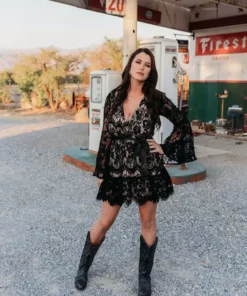 D & J Industries Co., LTD. Lacey Belle Dress - Black