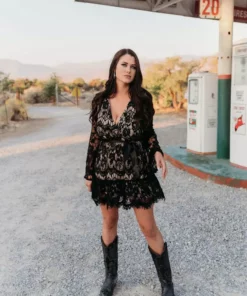 D & J Industries Co., LTD. Lacey Belle Dress - Black