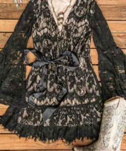 D & J Industries Co., LTD. Lacey Belle Dress - Black