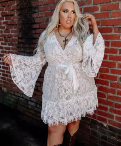 Southern Fried Chics Bridal Lacey Belle Dress - White