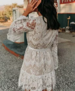 Southern Fried Chics Bridal Lacey Belle Dress - White