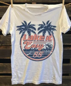 Country Deep Lake It Easy Distressed Tee