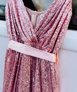 D & J Industries Livin' The Dream Dress - Cinnamon Sequin