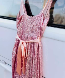 D & J Industries Livin' The Dream Dress - Cinnamon Sequin