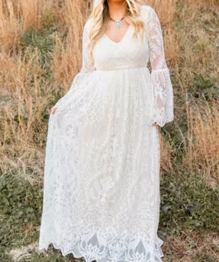 D & J Industries Look Famous Tonight Dress - White/Neutral