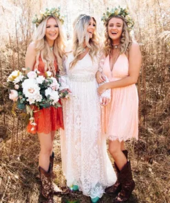 D & J Industries Look Famous Tonight Dress - White/Neutral