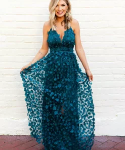 D & J Industries Bridal Look So Good — Boho Bridesmaid Dress In Green