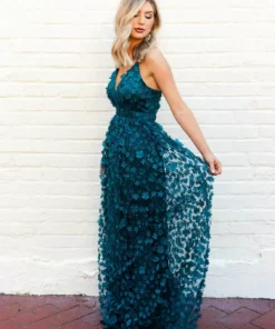 D & J Industries Bridal Look So Good — Boho Bridesmaid Dress In Green