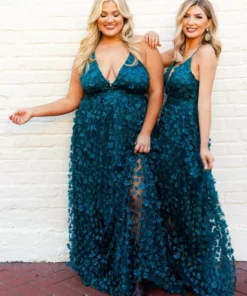 D & J Industries Bridal Look So Good — Boho Bridesmaid Dress In Green