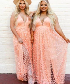 D & J Industries Look So Good — Boho Bridesmaid Dress In Pink