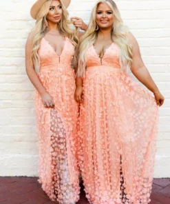 D & J Industries Look So Good — Boho Bridesmaid Dress In Pink