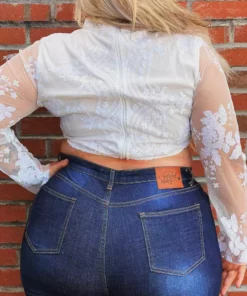 D & J Industries Made For You Top - White