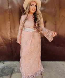 D & J Industries Magic All Around Dress - Peach