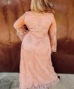 D & J Industries Magic All Around Dress - Peach
