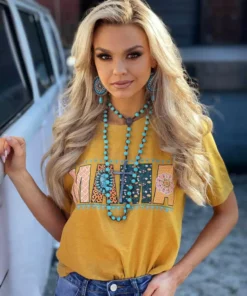 Miss Mud Pie Clothing Mama Tee - Mustard