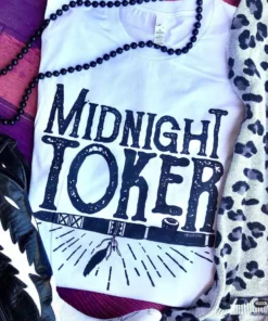 Miss Mud Pie Midnight Toker Tee - White