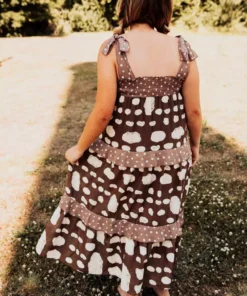 Bucket List Mocha Days Midi Dress