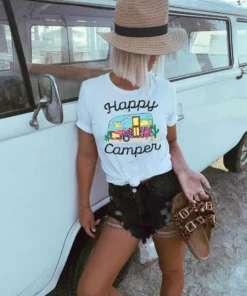GTN Happy Camper T-shirt Clothing