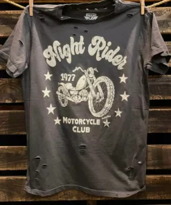 Country Deep Clothing Night Rider Distressed Tee