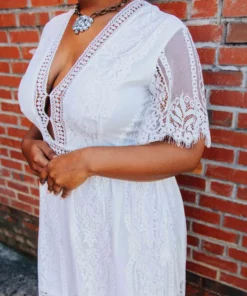 D & J Industries Nobody But You Dress - White