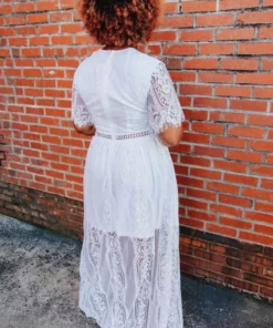 D & J Industries Nobody But You Dress - White