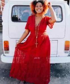 D & J Industries Sale! Nobody But You Dress - Wine