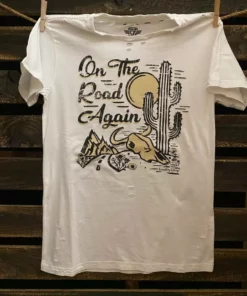 Country Deep On The Road Again Distressed Tee