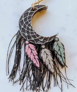 Southern Custom Designs Moon Feathers Fringe Freshie New Arrivals