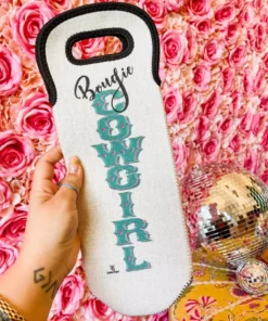 4B Custom Designs LLC Bougie Cowgirl Wine Bottle Koozie New Arrivals