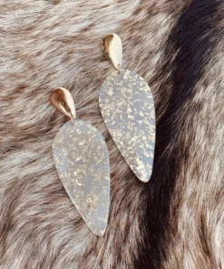 Southern Grace Drop Of Perfection Gold Sparkle Earrings
