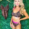 Sylon Fashion Co, Ltd Bikini Top Leopard Print With Pink New Arrivals