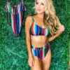 Sylon Fashion Co, Ltd New Arrivals Bikini Bottom High Waisted Aztec Print