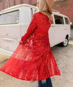 Dongguan Haohoo Clothing CO., Ltd Pre-Orders PREORDER The Royal Sequin Duster - Red