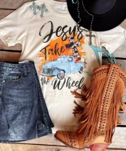 GTN Clothing Jesus Take The Wheel Tee