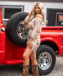 D & J Industries Co., LTD. Buy You A Round — Romper Dress In Pink Clothing