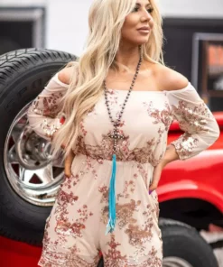 D & J Industries Co., LTD. Buy You A Round — Romper Dress In Pink Clothing